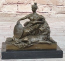 Fortuna Roman Goddess of Prosperity - Bronze Sculpture by Milo