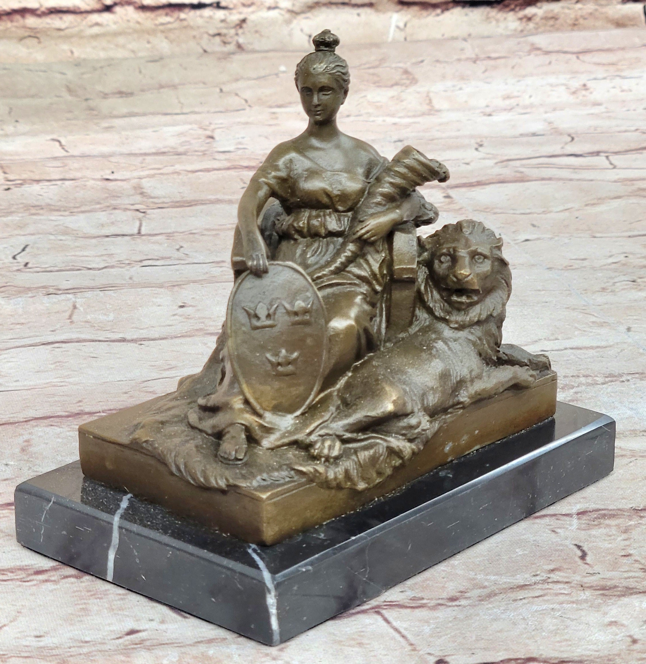 Fortuna Roman Goddess of Prosperity - Bronze Sculpture by Milo