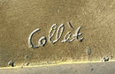 Signed Artwork by Collet Sexy Woman on Swing Bronze Sculpture