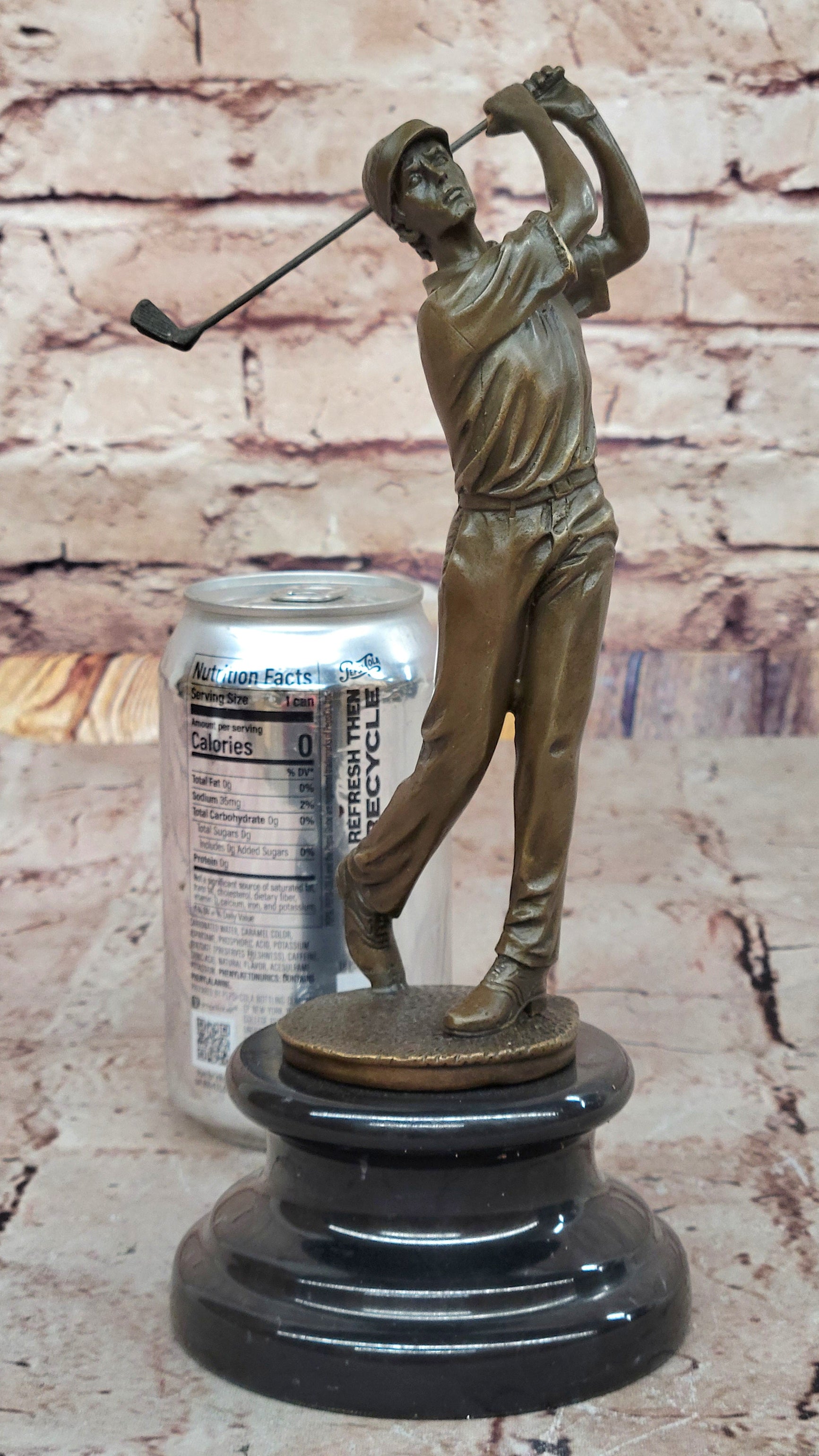 Bronze Golfer Sculpture – Vintage Golfing for Collectors