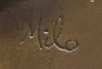 SIGNED MILO BRONZE BABY CHEREB PUTTI ANGEL HANDCRAFTED VASE SCULPTURE