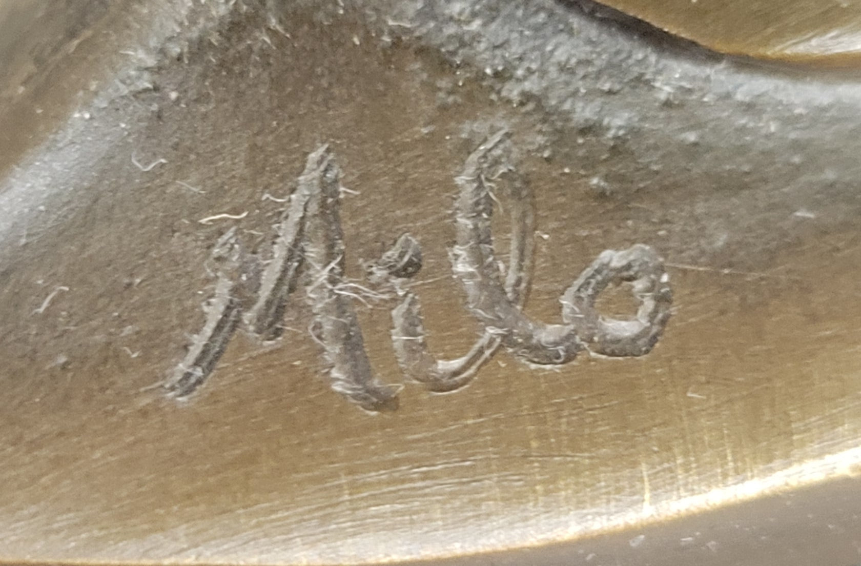 Signed Original Milo Mother to Be Real Bronze Sculpture Maternity Gift Statue