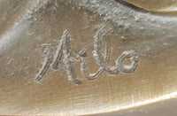 Signed Original Milo Mother to Be Real Bronze Sculpture Maternity Gift Statue