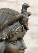 Art Deco Bronze Flapper Dancer w/ Long Skirt by A. Gory