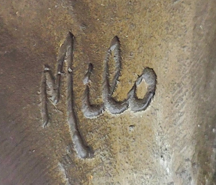 SIGNED: MILO, BUTTERFLY ANGEL BRONZE SCULPTURE STATUE HAND MADE MYTHICAL FIGURINE DECOR