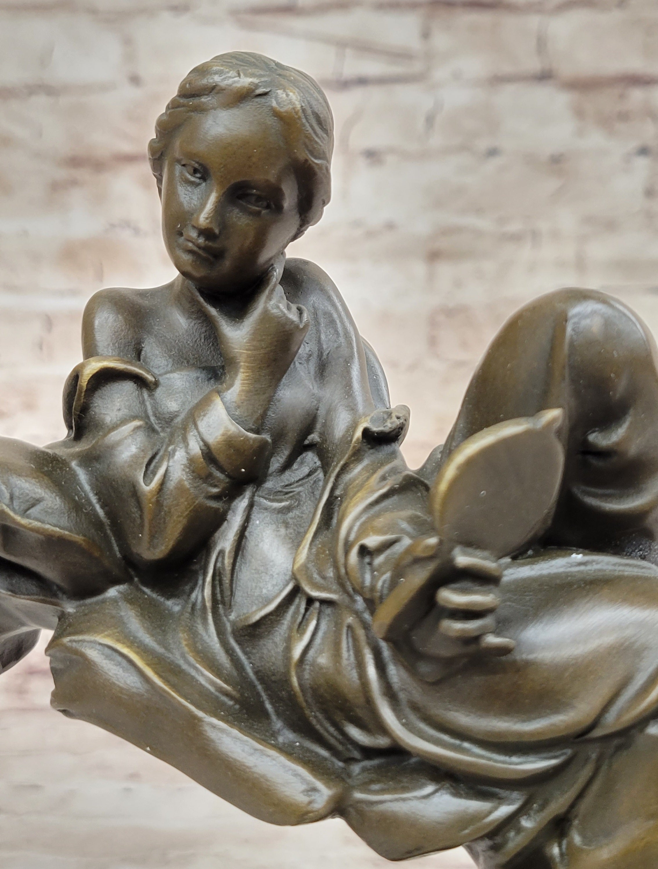 Milo Self Admiring Beauty Bronze Sculpture