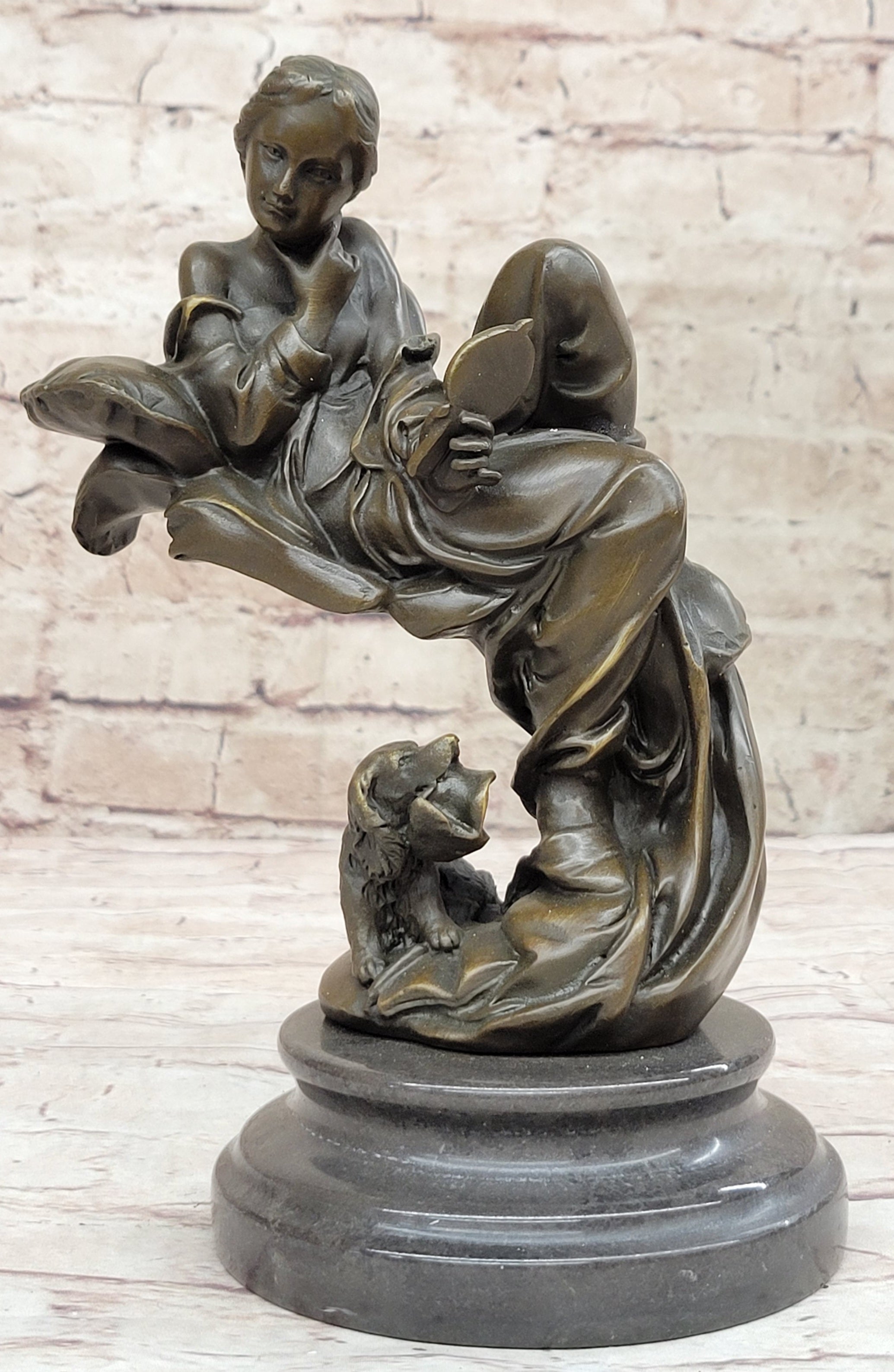 Milo Self Admiring Beauty Bronze Sculpture