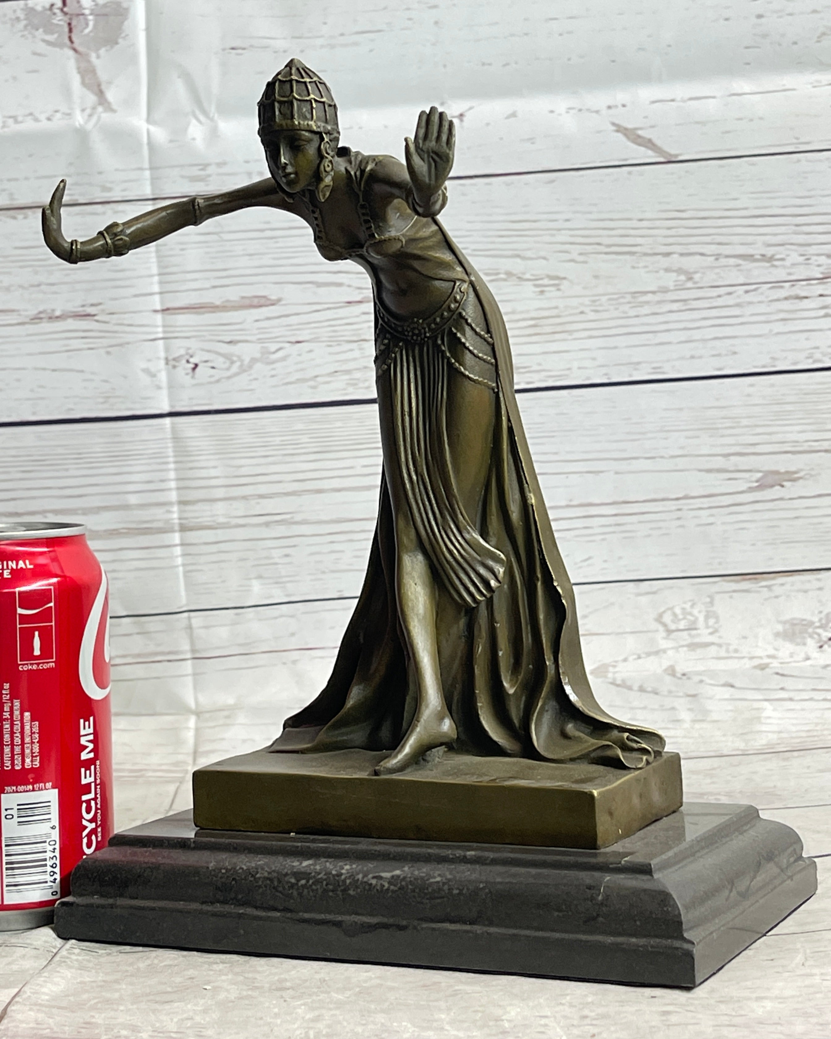 Chiparus Art Deco Russian Gypsy Dancer Bronze on Marble