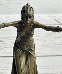 Chiparus Art Deco Russian Gypsy Dancer Bronze on Marble