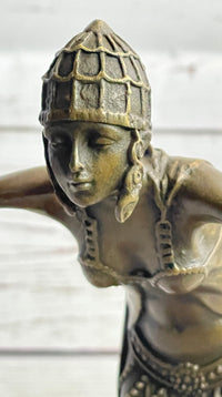 Chiparus Art Deco Russian Gypsy Dancer Bronze on Marble
