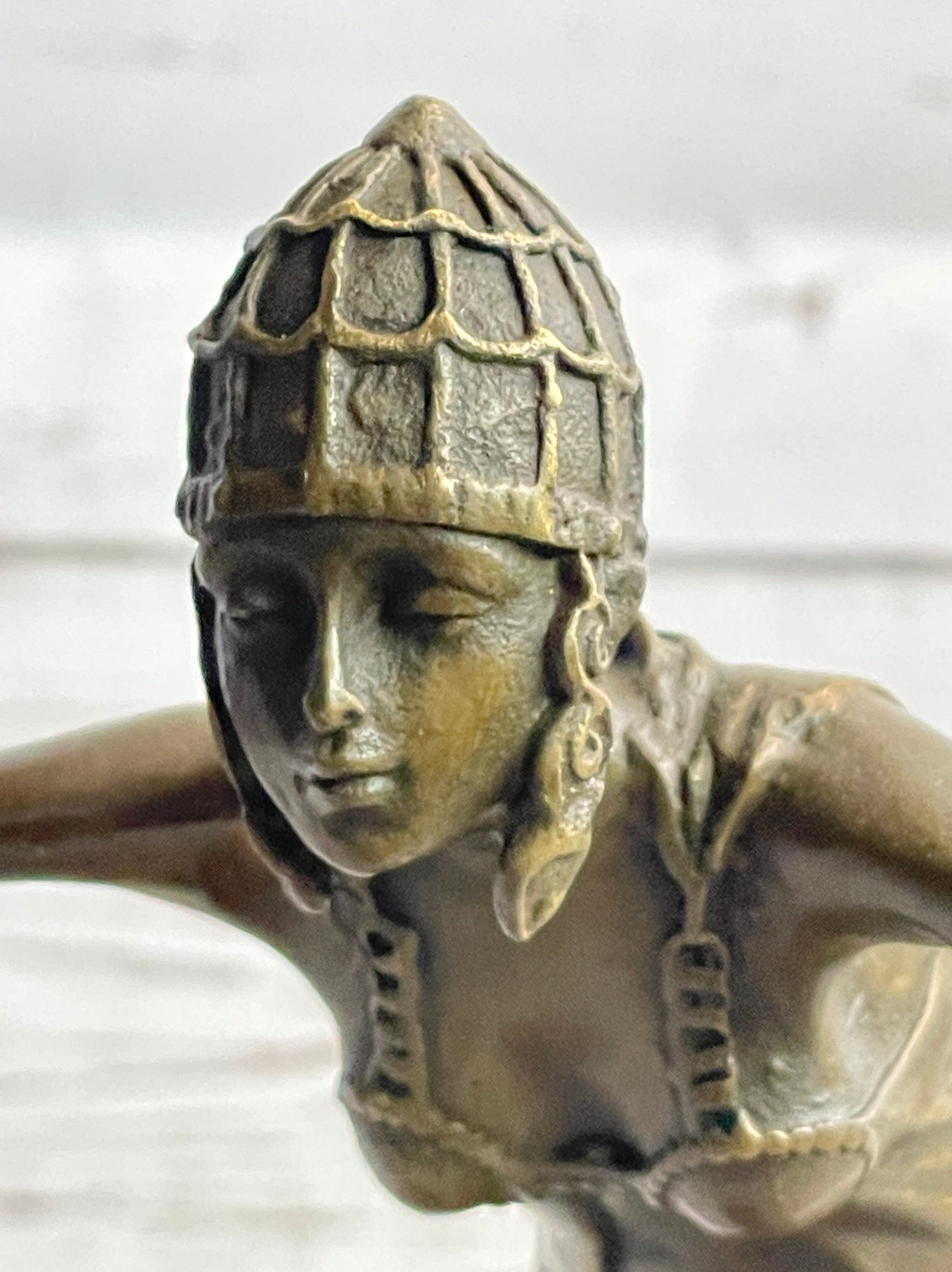 Chiparus Art Deco Russian Gypsy Dancer Bronze on Marble