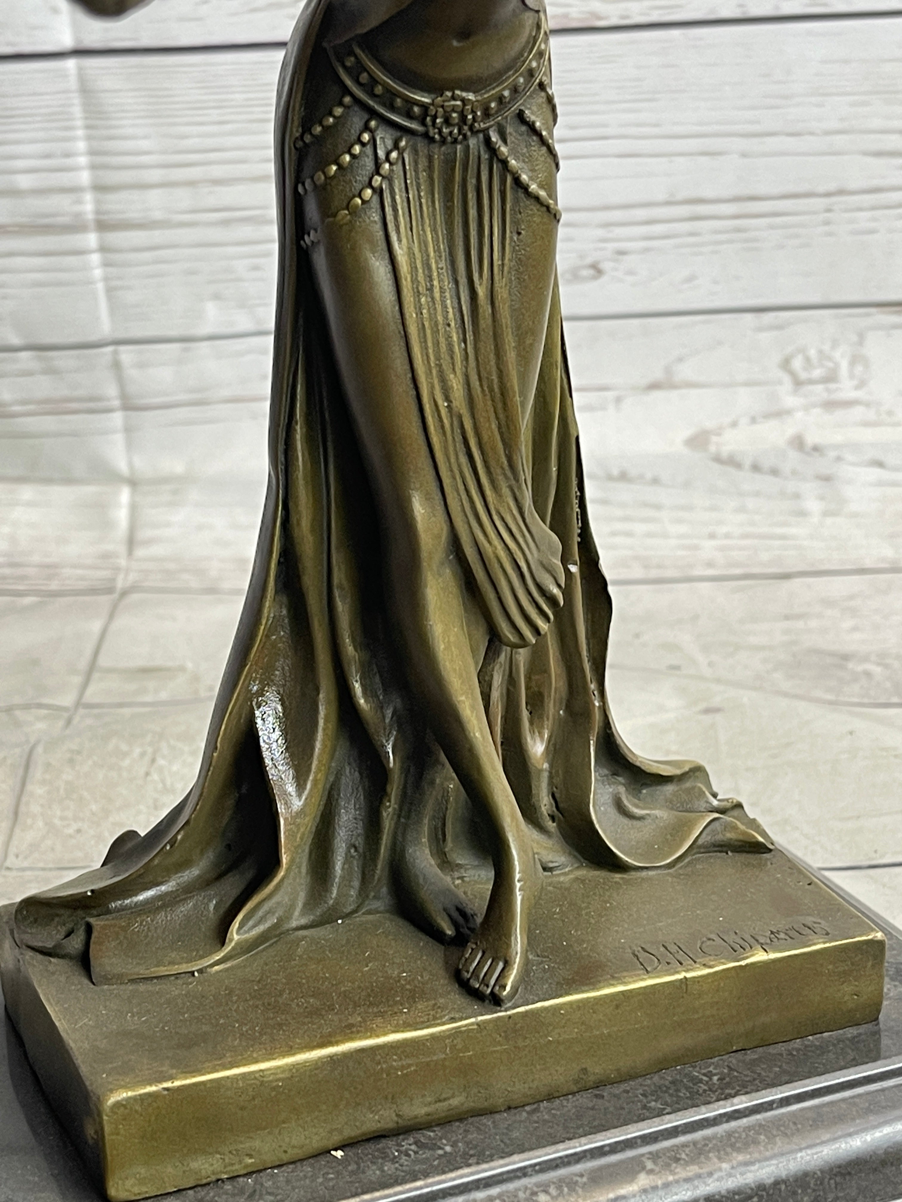 Chiparus Art Deco Russian Gypsy Dancer Bronze on Marble