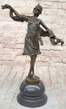 Art Deco Bronze Sculpture of Dancing Woman by Kernalan