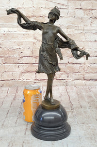 Art Deco Bronze Sculpture of Dancing Woman by Kernalan