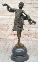 Art Deco Bronze Sculpture of Dancing Woman by Kernalan