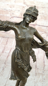 Art Deco Bronze Sculpture of Dancing Woman by Kernalan