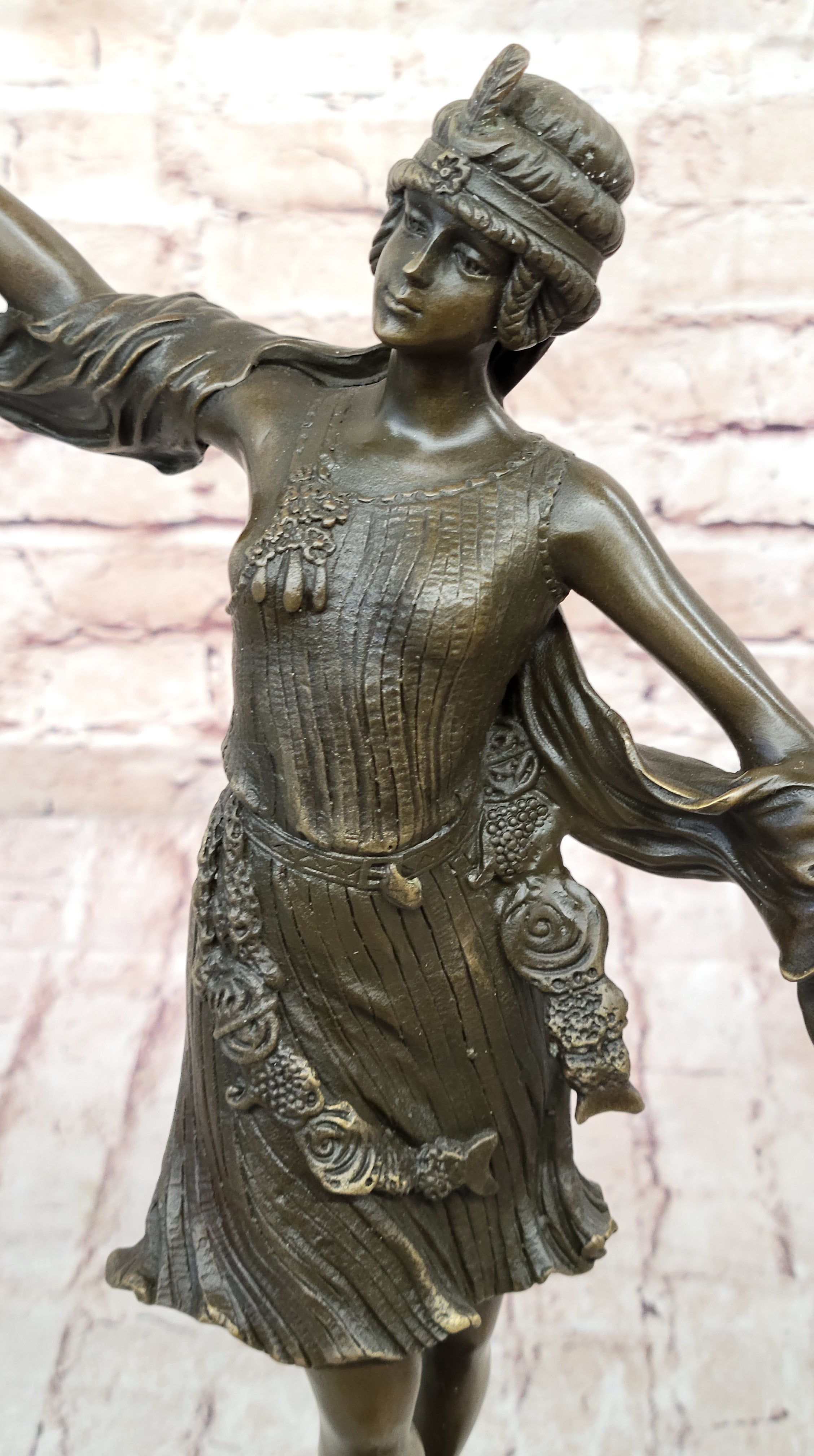 Art Deco Bronze Sculpture of Dancing Woman by Kernalan