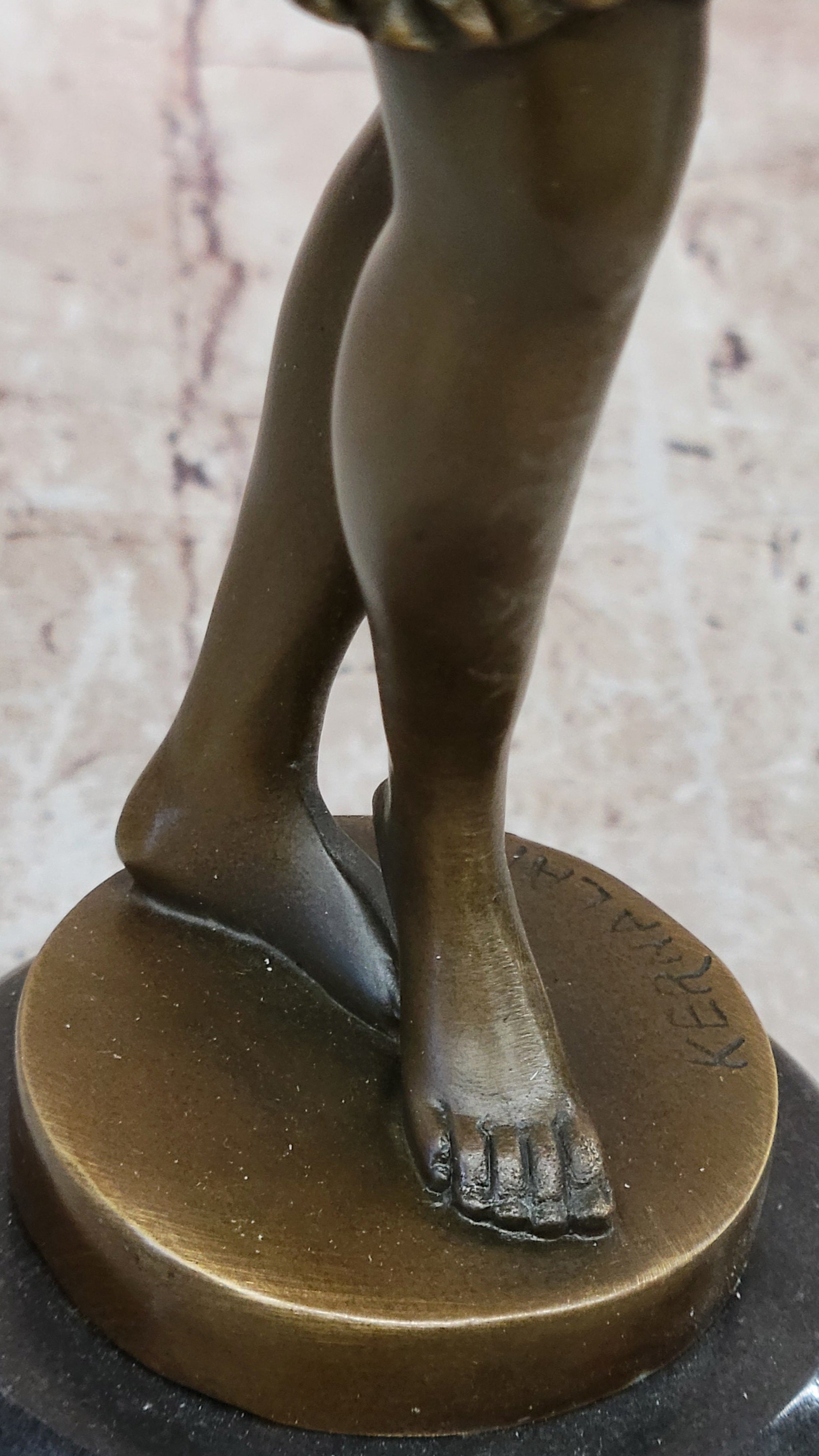 Art Deco Bronze Sculpture of Dancing Woman by Kernalan