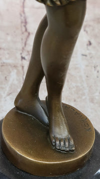 Art Deco Bronze Sculpture of Dancing Woman by Kernalan
