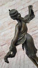 Art Deco Bronze Sculpture of Dancing Woman by Kernalan
