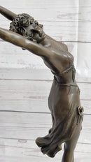 Art Deco Bronze Ballerina Fifth Pose Belly Dancer Sculpture