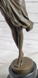 Art Deco Bronze Ballerina Fifth Pose Belly Dancer Sculpture