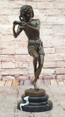 Francois Duret Bronze Sculpture – Playful Tambourine Dancer