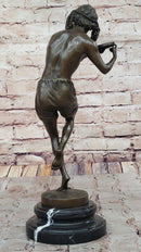 Francois Duret Bronze Sculpture – Playful Tambourine Dancer
