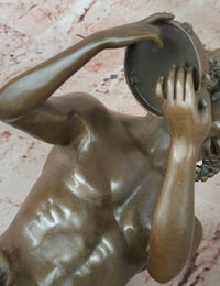 Francois Duret Bronze Sculpture – Playful Tambourine Dancer