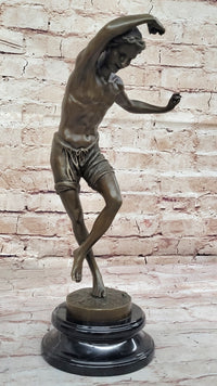 Young Boy Classical Dancer - Bronze Figure by Duret