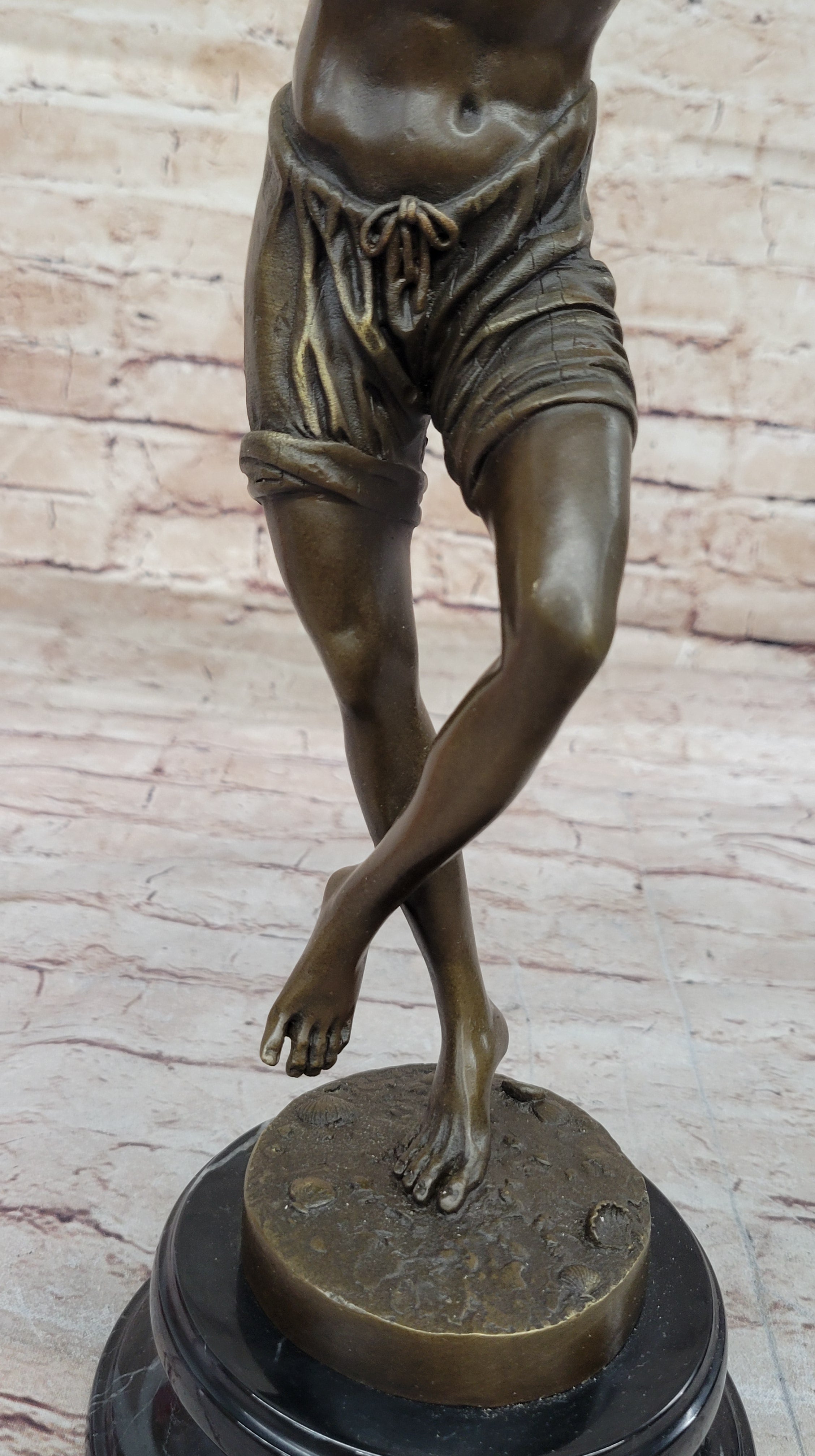 Young Boy Classical Dancer - Bronze Figure by Duret