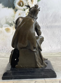 SIGNED GREGOIRE ROMAN EMPEROR WARRIOR BRONZE SCULPTURE FIGURINE STATUE FIGURE