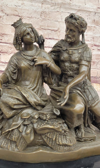Leon Grégoire Cleopatra & Mark Antony – Bronze Historical Sculpture
