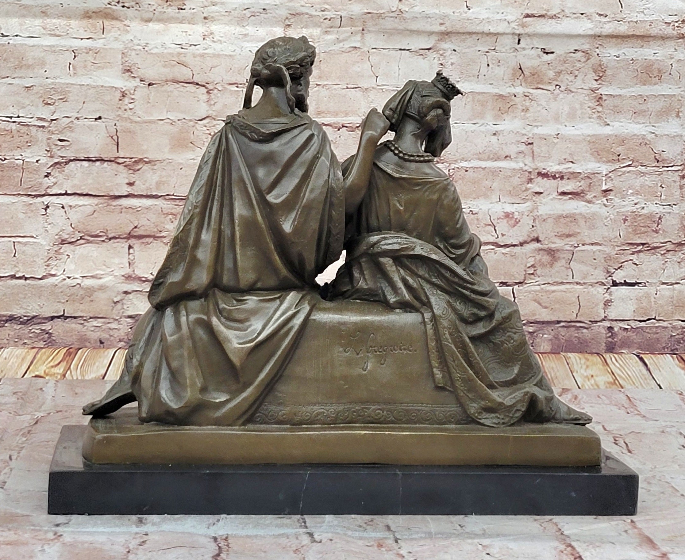 Leon Grégoire Cleopatra & Mark Antony – Bronze Historical Sculpture