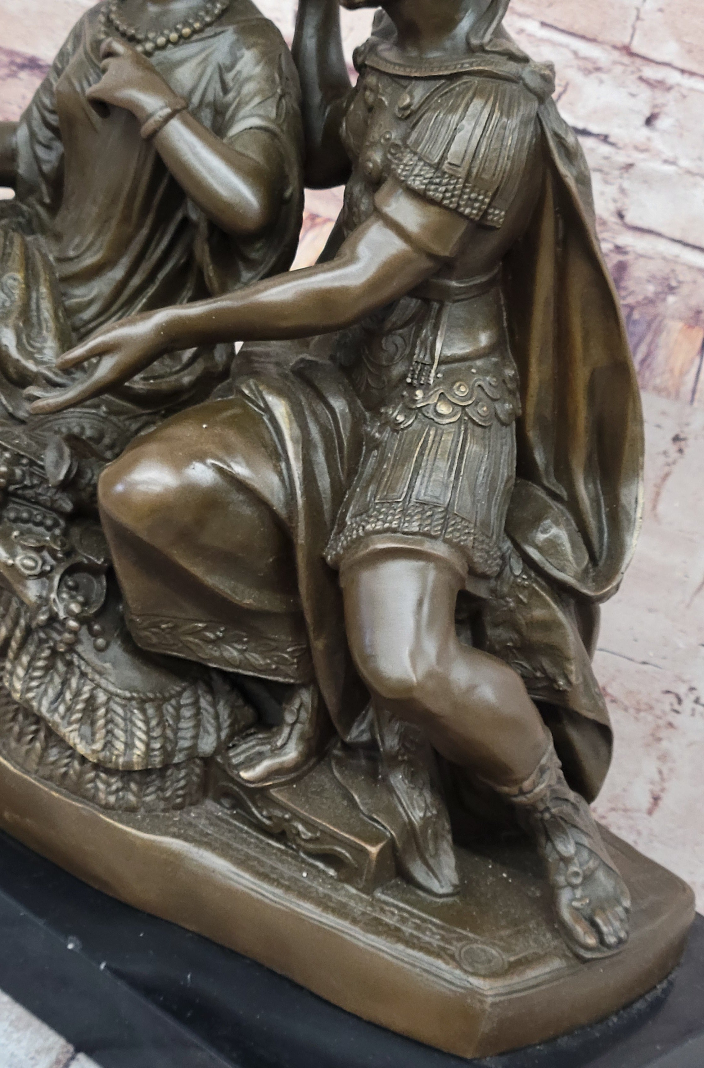Leon Grégoire Cleopatra & Mark Antony – Bronze Historical Sculpture