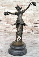 Art Deco Bronze Dancer by Colinet on Marble Base