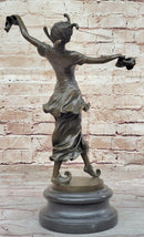 Art Deco Bronze Dancer by Colinet on Marble Base