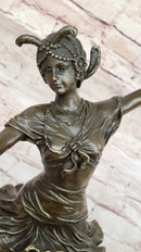 Art Deco Bronze Dancer by Colinet on Marble Base