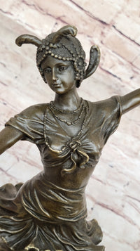 Art Deco Bronze Dancer by Colinet on Marble Base