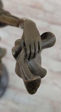 Art Deco Bronze Dancer by Colinet on Marble Base