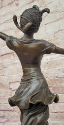 Art Deco Bronze Dancer by Colinet on Marble Base