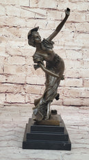 Spanish Flamenco Dancer - Bronze Sculpture on Marble Base