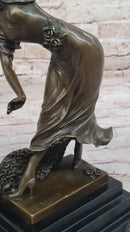 Spanish Flamenco Dancer - Bronze Sculpture on Marble Base