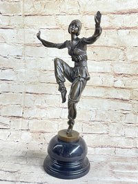 French Gypsy Dancer by Laurel Bronze Sculpture Art Nouveau