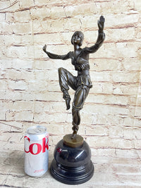 French Gypsy Dancer by Laurel Bronze Sculpture Art Nouveau
