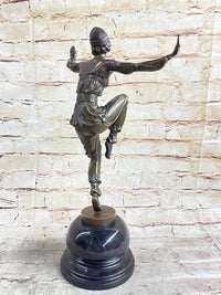 French Gypsy Dancer by Laurel Bronze Sculpture Art Nouveau