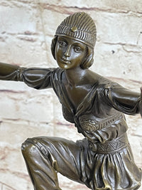 French Gypsy Dancer by Laurel Bronze Sculpture Art Nouveau