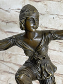 French Gypsy Dancer by Laurel Bronze Sculpture Art Nouveau