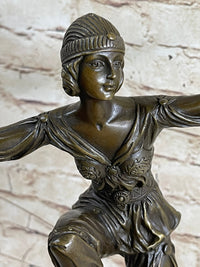 French Gypsy Dancer by Laurel Bronze Sculpture Art Nouveau