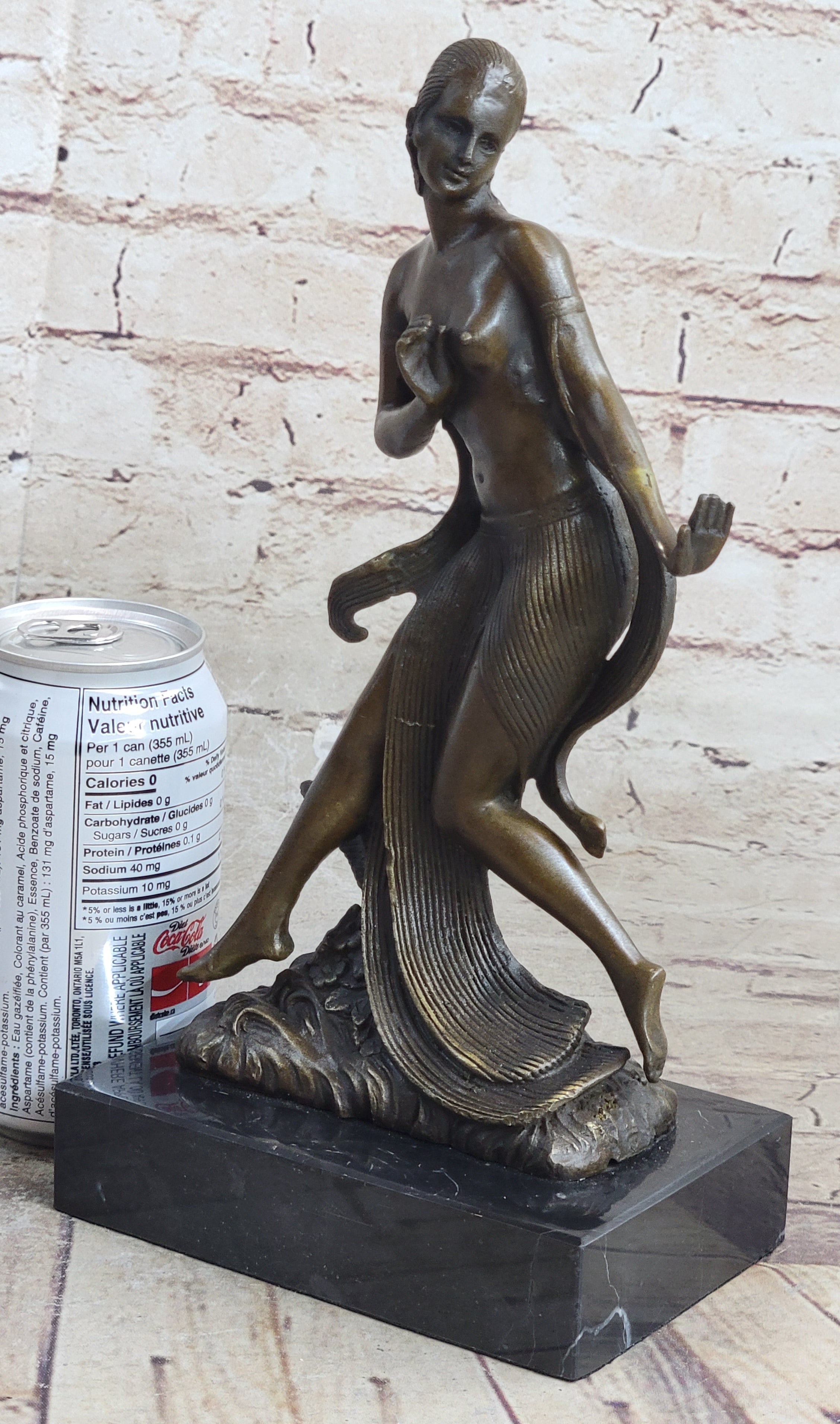 Nude Dancer by French Artist  Joe Descomps Bronze Masterpiece Museum Quality Work